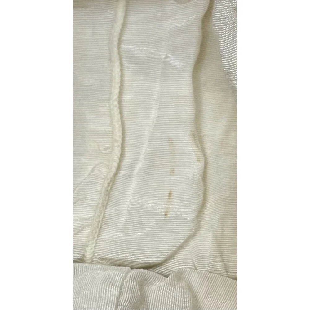 Vintage White Metal Mesh Clutch Purse Mid Century Gate Mouth Evening Bag Bridal